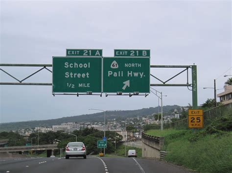 Hawaii Aaroads Interstate H1 West Lunalilo Freeway Interstate