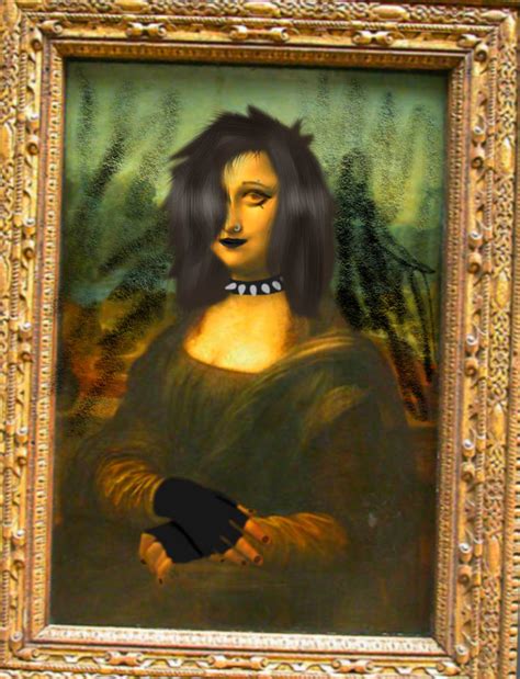 Emo Mona Lisa Monalisafixed By Nileauthewolf On Deviantart