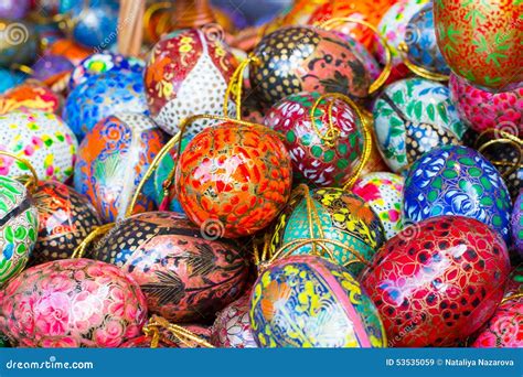 Colorful Painted Easter Eggs Stock Image Image Of Celebration Eggs