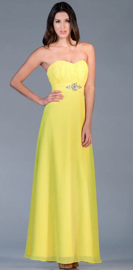 Yellow Evening Gown Yellow Bridesmaid Dresses