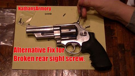 Alternative Fix Sandw Rear Sight Windage Screw On A Smith And Wesson