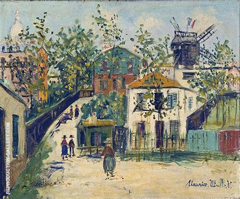 Montmartre 1930 By Maurice Utrillo Oil Painting Reproduction