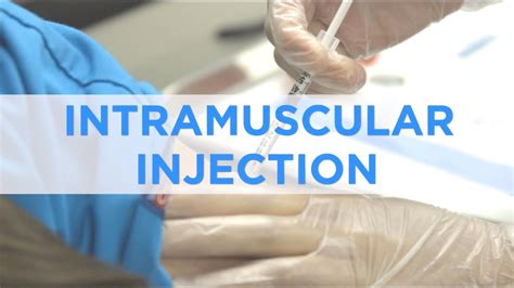 How To Perform An Intramuscular Injection Youtube