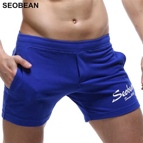 SEOBEAN Brand MEN Clothing Gym Sports Shorts Men Cotton Jogger Run