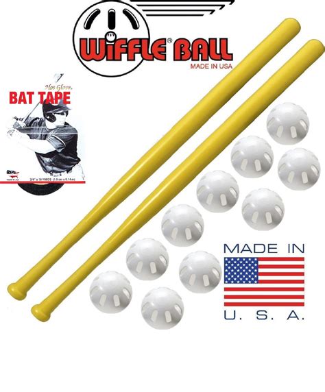 Wiffle Ball Combo Set With 10 Wiffle Balls 2 Wiffle Bats Plus Bat