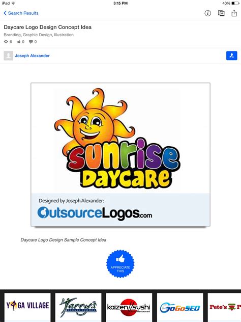 I Found This Daycare Logo Logo Design Samples Daycare Design