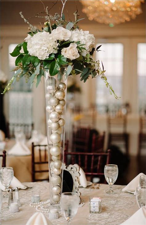 20 Truly Amazing Tall Wedding Centerpiece Ideas Silver Wedding