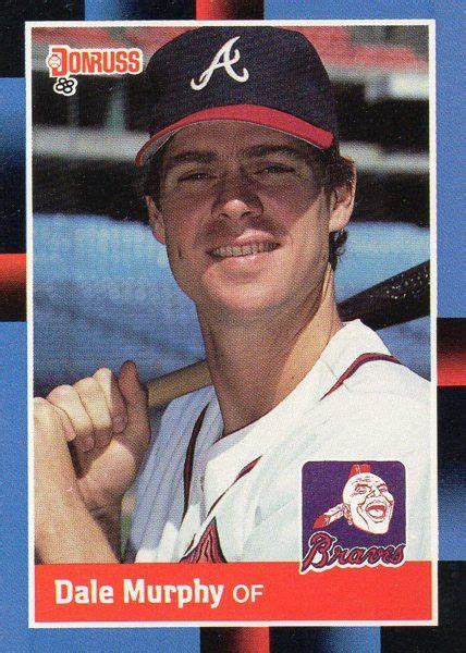 1988 Donruss Baseball Card Braves Dale Murphy Baseball Cards Old