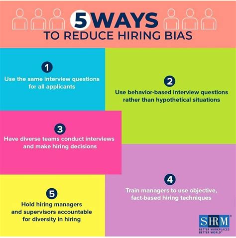 5 Ways To Reduce Hiring Bias Training Manager Interview Questions Hiring Manager