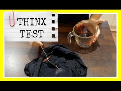 Thinx offers washable and reusable panties designed to absorb a woman's monthly period. Thinx underwear absorbency test - YouTube