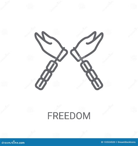 Cone Da Liberdade Conceito Na Moda Do Logotipo Da Liberdade No Fundo Branco Franco Ilustra O