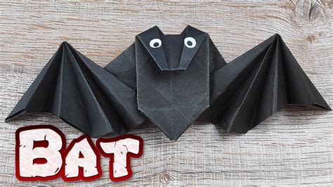 Diy Simple Flapping Bat How To Make Easy Origami Bat Halloween