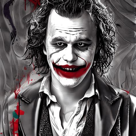 Joker Style Heath Ledger Full Body Hyper Realistic Graphic Creative Fabrica