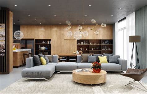 Color Combo Inspiration Wood Interiors With Grey Accents