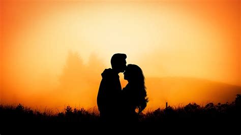 Couple Hug Kiss Love Outdoor Sunset Hd Wallpaper Pxfuel