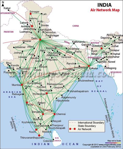 India Air Routes Network Map Air Routes Network Map Map India World Map Flight Map