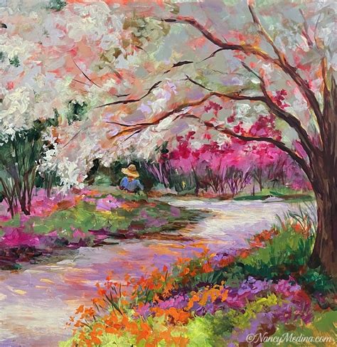 Cherry Blossom Path A Take Flight With Color Online Lesson In 2021