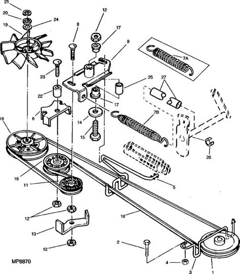 John Deere 140 Mower Deck Belt Diagram Wiring Service