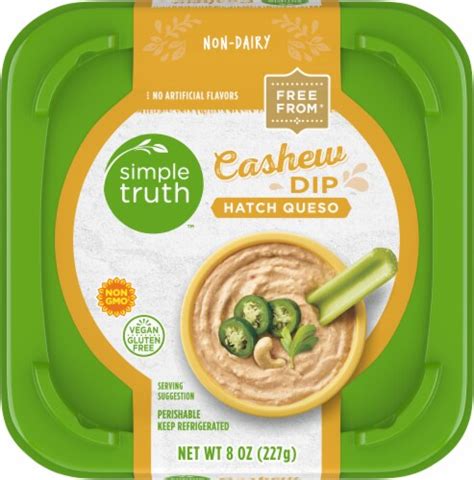 Simple Truth Plant Based Hatch Queso Cashew Dip 8 Oz Foods Co