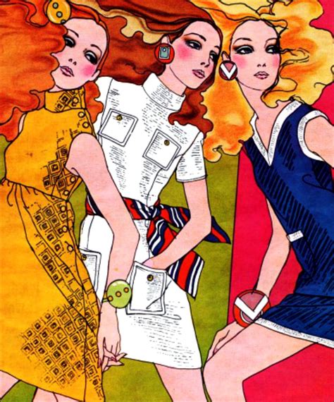 Fashion Ad Illustration 1968 Fashion Illustration Vintage Fashion