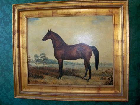 Lot Oil On Canvas Painting Of Lexington Racehorse