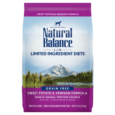 Natural Balance Lid Sweet Potato And Venison Dog Food