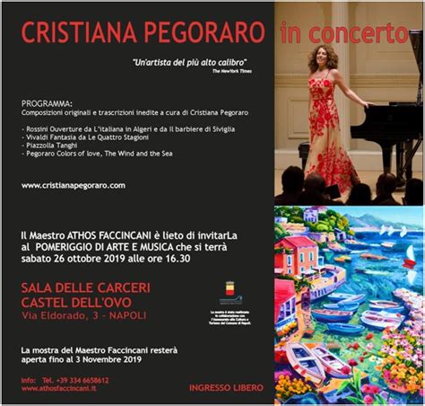 La Pianista Cristiana Pegoraro In Concerto A Castel Dellovo Sabato 26