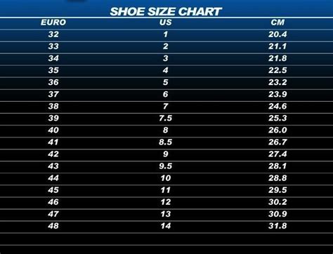Sepatuwani Taterbaru American To English Shoe Sizes