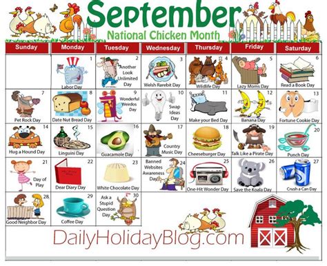 September Obscure Holidays National Holiday Calendar Holiday