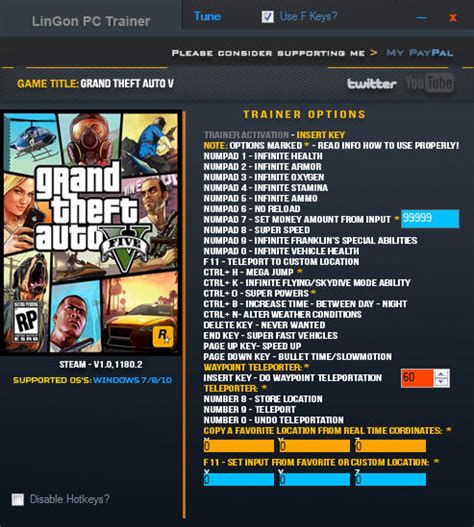 Grand Theft Auto 5 Trainer 24 Gta 5 V1011802 Lingon Download