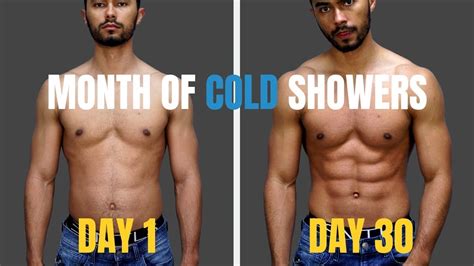 Cold Shower Before And After