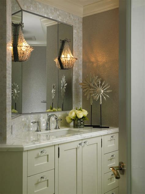 Every living room needs a sofa, every bedroom needs a bed and every bathroom needs a mirror. Beaded Wall Sconce - Transitional - bathroom - Cindy Ray ...