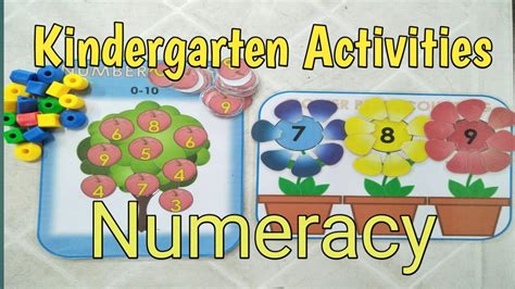 Five Kindergarten Activities Numeracy Youtube