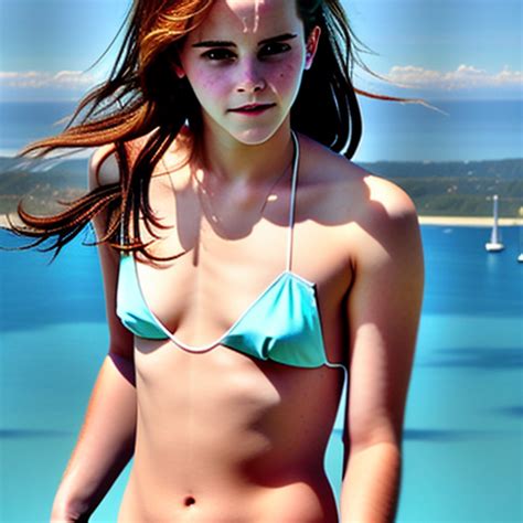 Openjourney Prompt Emma Watson Bikini Big Boobs Beach Prompthero