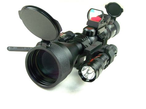 Zos 3 12x56e Rifle Scope Red Dot 1mw Red Laser Flashlight All In 1 Kit