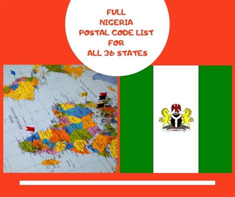Full Nigeria Postal Code List For All 36 States Legitng