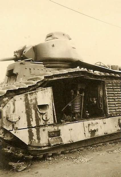 French Char B1 Bis Tank World War Photos