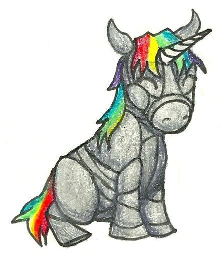Robot Unicorn Chibi 2 Colored By Duct Tape Cookie On Deviantart