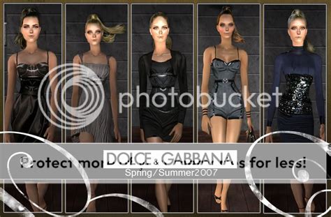 Mod The Sims Dolce And Gabbana Springsummer 2007 Collection
