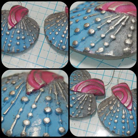 Pretty Polymer Clay Sea Shell Earrings Tutorial The Beading Gem