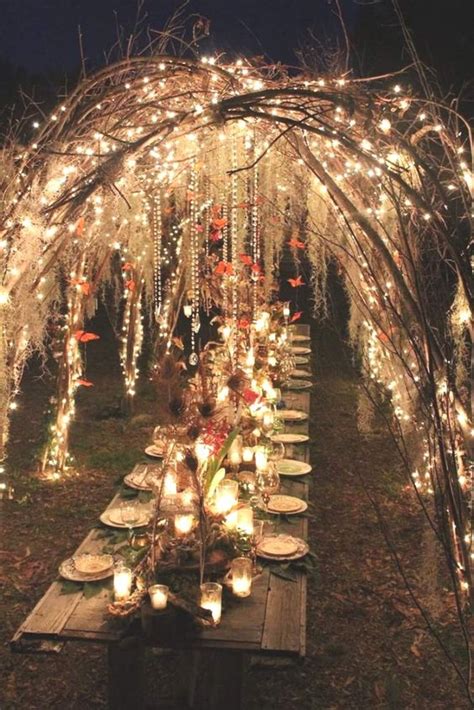 Enchanted Forest Themed Wedding Reception