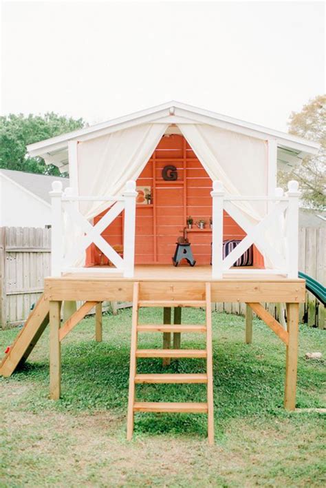 25 playful diy backyard projects to surprise your kids | architecture & design. 15 Amazing DIY Backyard Playhouses and Treehouses