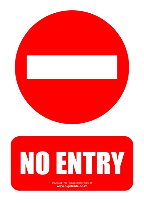 Red No Entry Png Photo Png Mart