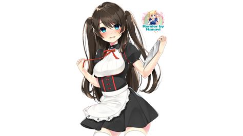 Anime Maid Render By Nanavichan On Deviantart