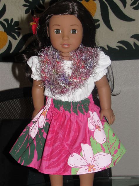 Pin On Hawaiian Dresses For American Girl Kanani 18 Inch Doll