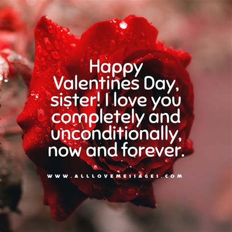 42 Valentines Day Messages And Quotes For Sister