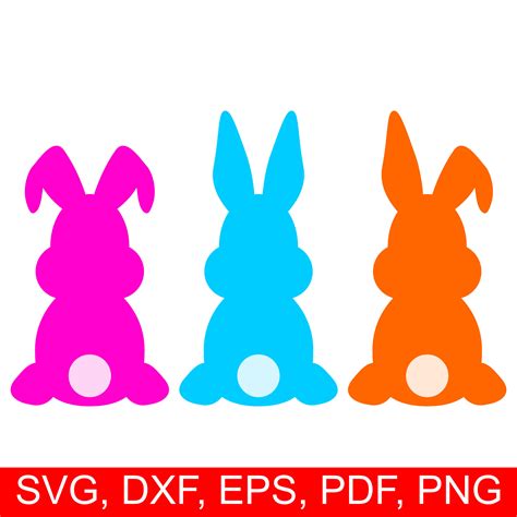Free Svg Easter Bunny Bundle File For Cricut
