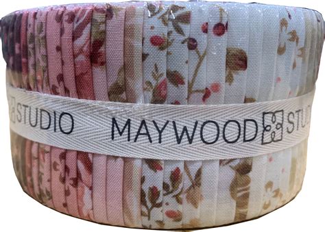 Maywood Studio Burgundy And Blush Jelly Roll St Masbub Emerald City Fabrics