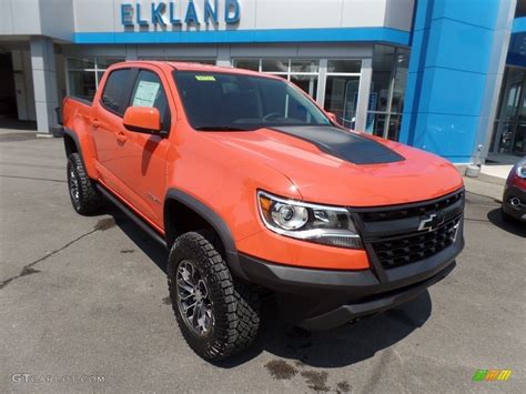 2019 Crush Orange Chevrolet Colorado Zr2 Crew Cab 4x4 129017776