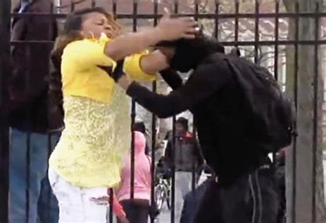 Video Watch A Baltimore Mom Kick Her Sons Butt For Rioting